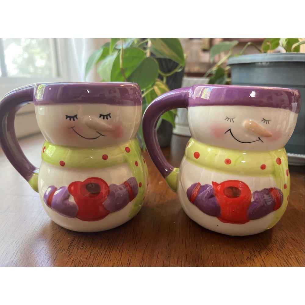 Bay Island Two Snowgirl Mugs